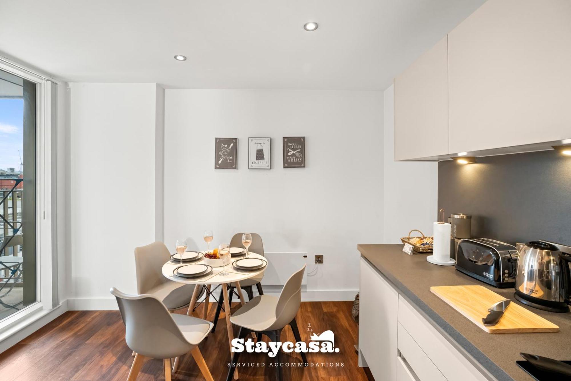 Spectacular Apartment Balcony View In City Centre Manchester Exterior photo